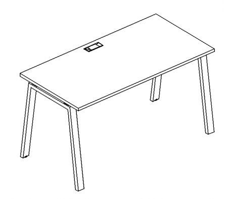 Стол письменный на металлокаркасе TRE 100x70x75 A4.PRO