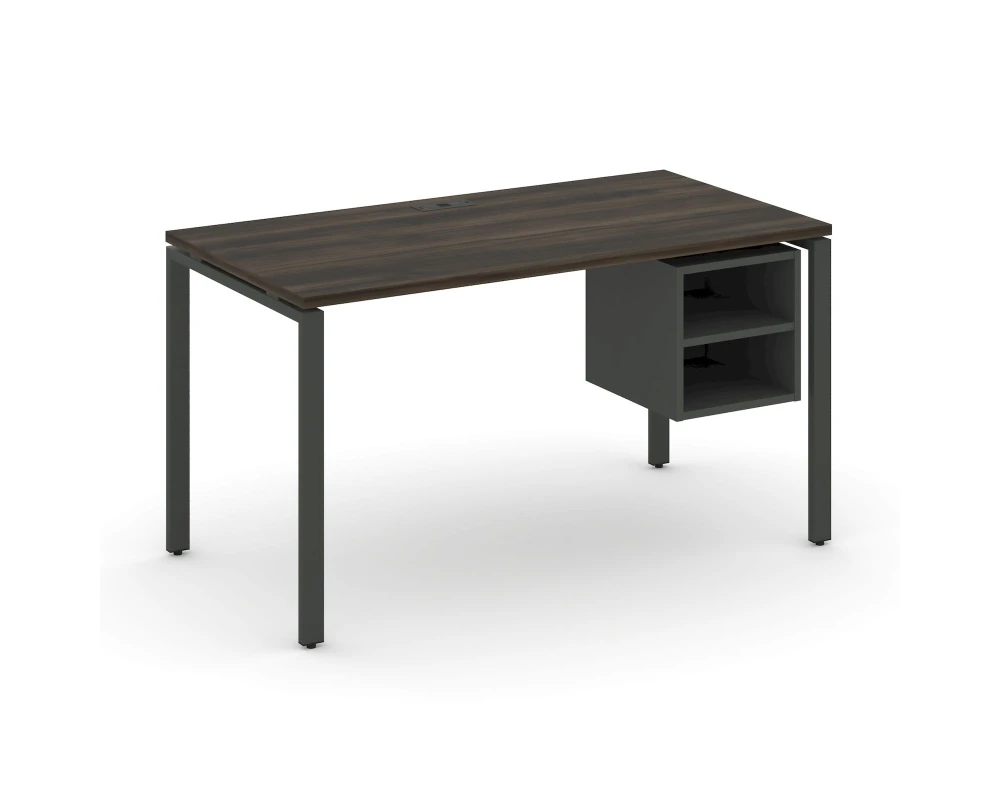 Стол рабочий с подвесной тумбой с 2 открытыми нишами CN.SP-106 1180x720x750 Концепт / Concept