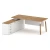 Дуб светлый/Белый бриллиант/Металл белый
