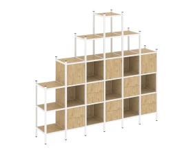 Прямой стеллаж L-24 2526x446x2280 Лофт / Loft images