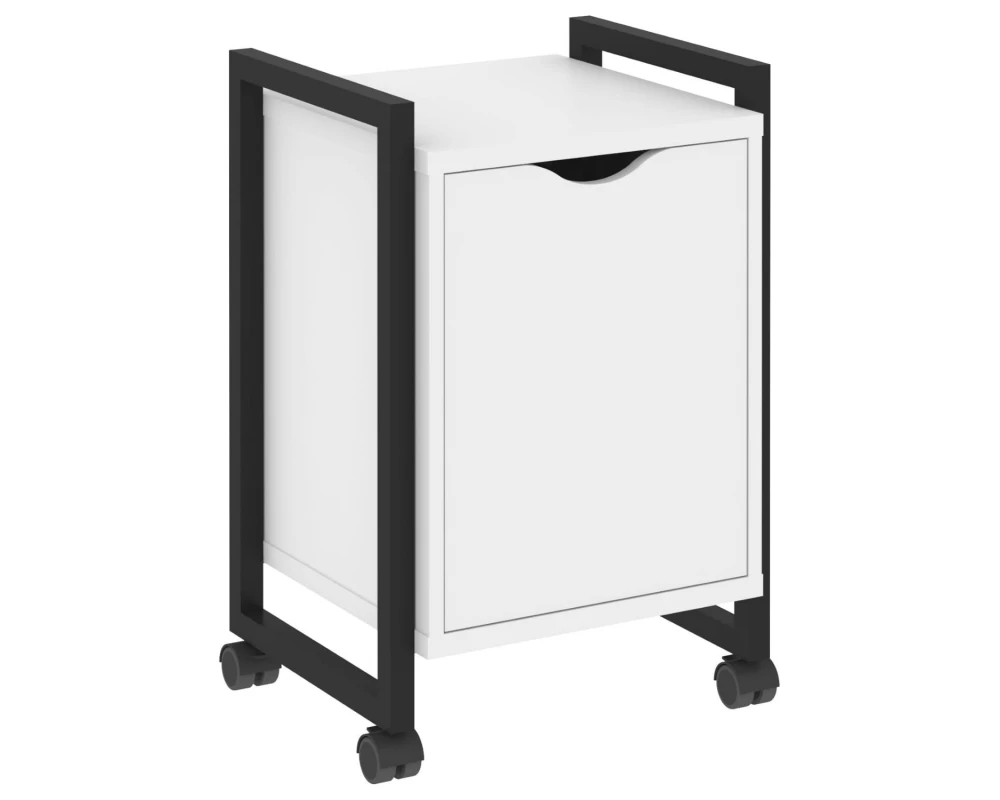 Тумба на колесных опорах с распашным фасадом 500х460х767 Лофт / Loft
