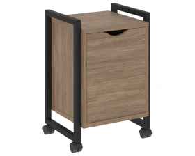 Тумба на колесных опорах с распашным фасадом 500х460х767 Лофт / Loft images