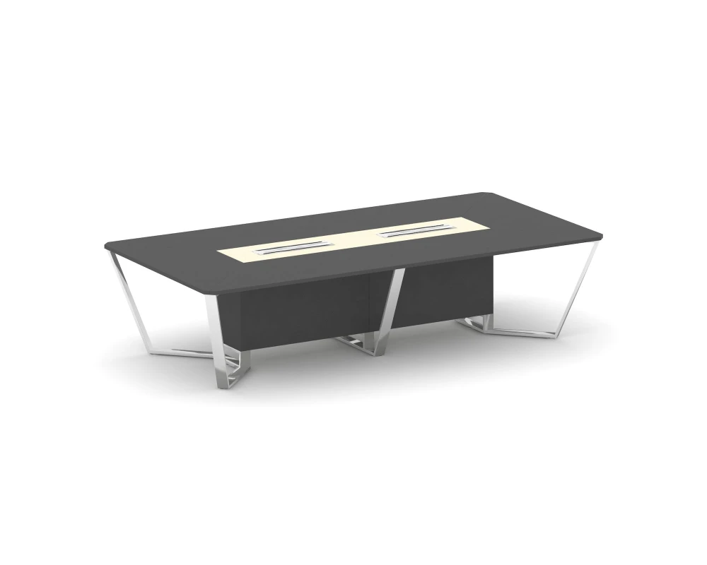 Стол переговорный прямоугольный ЛДСП/нерж. сталь/МДФ 3200x1600x750 Стил Мит / Steel Meet