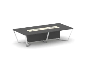 Стол переговорный прямоугольный ЛДСП/нерж. сталь/МДФ 3200x1600x750 Стил Мит / Steel Meet images