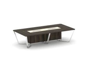 Стол переговорный прямоугольный ЛДСП/нерж. сталь/МДФ 3200x1600x750 Стил Мит / Steel Meet images