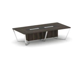 Стол переговорный прямоугольный ЛДСП/нерж. сталь/МДФ 3200x1600x750 Стил Мит / Steel Meet images