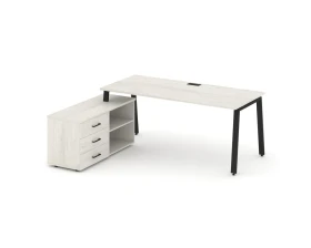 Стол письменный с греденцией левой на А-образном каркасе 1780x1580x750 Стайл Проджект Директ / Style Project Direct images