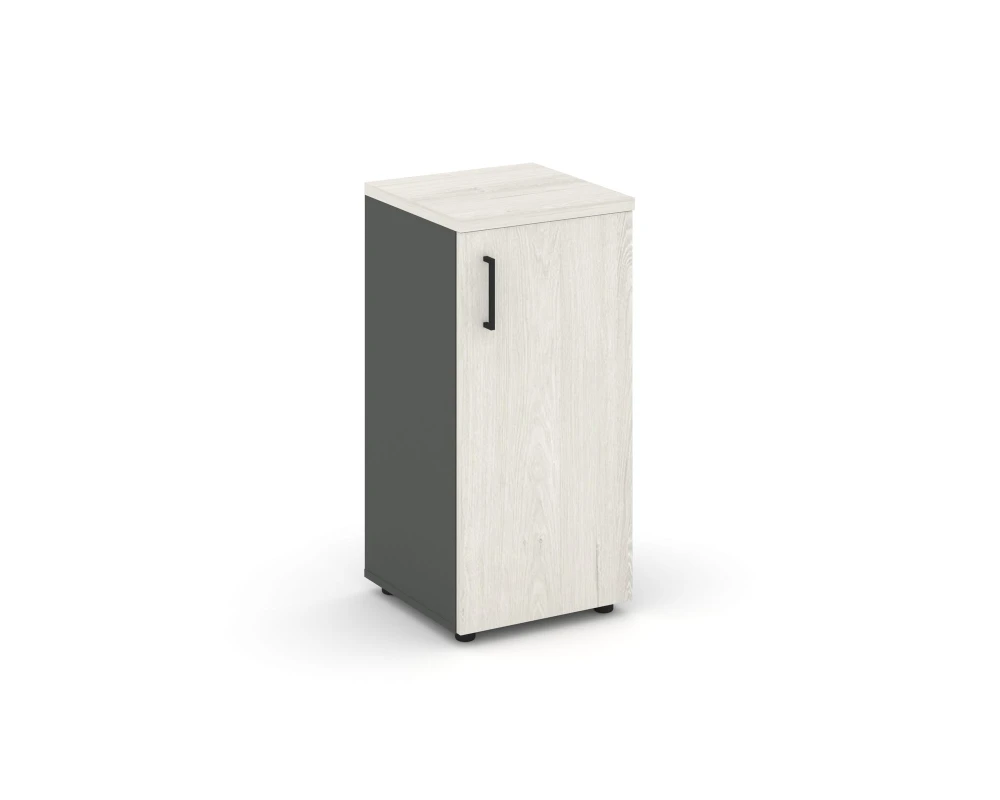 Шкаф низкий узкий правый закрытый 400x400x833 зад. стенка HDF Стайл Проджект / Style Project