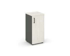 Шкаф низкий узкий правый закрытый 400x400x833 зад. стенка HDF Стайл Проджект / Style Project images