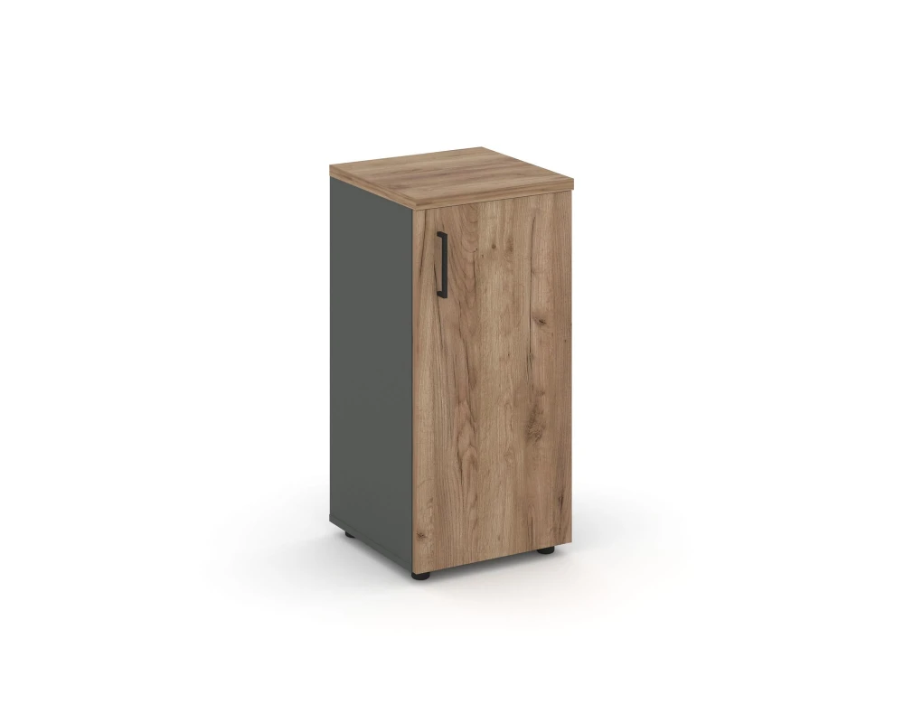 Шкаф низкий узкий правый закрытый 400x400x833 зад. стенка HDF Стайл Проджект / Style Project