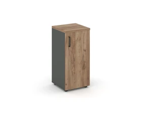 Шкаф низкий узкий правый закрытый 400x400x833 зад. стенка HDF Стайл Проджект / Style Project images