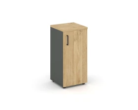 Шкаф низкий узкий правый закрытый 400x400x833 зад. стенка HDF Стайл Проджект / Style Project images