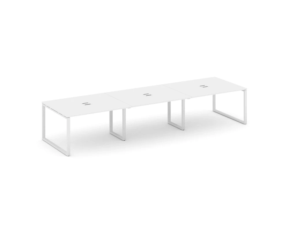 Стол переговорный на О-образном каркасе 60 мм с лючком 4410x1180x750 Стайл Проджект / Style Project