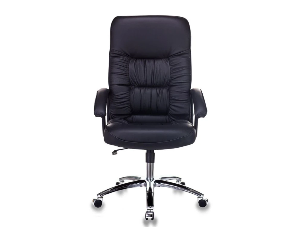 Кресло Бюрократ T-9908AXSN-AB Натуральная кожа, Черный