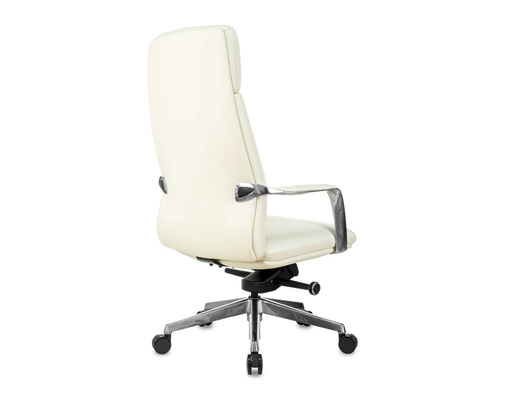 Кресло Бюрократ ВЕГА / VEGA Натуральная кожа, Белый