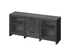 Тумба с 2 дверьми в алюминевом профиле и 3 ящиками Фестус / Festus images