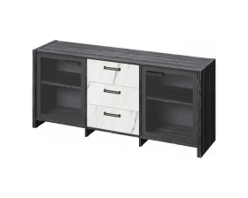 Тумба с 2 дверьми в алюминевом профиле и 3 ящиками Фестус / Festus images