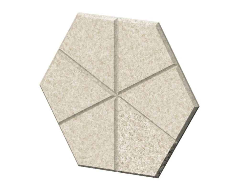 Настенная плитка шестигранная симитацией швов 35х30х1,2 Forest Office Лебединый пух